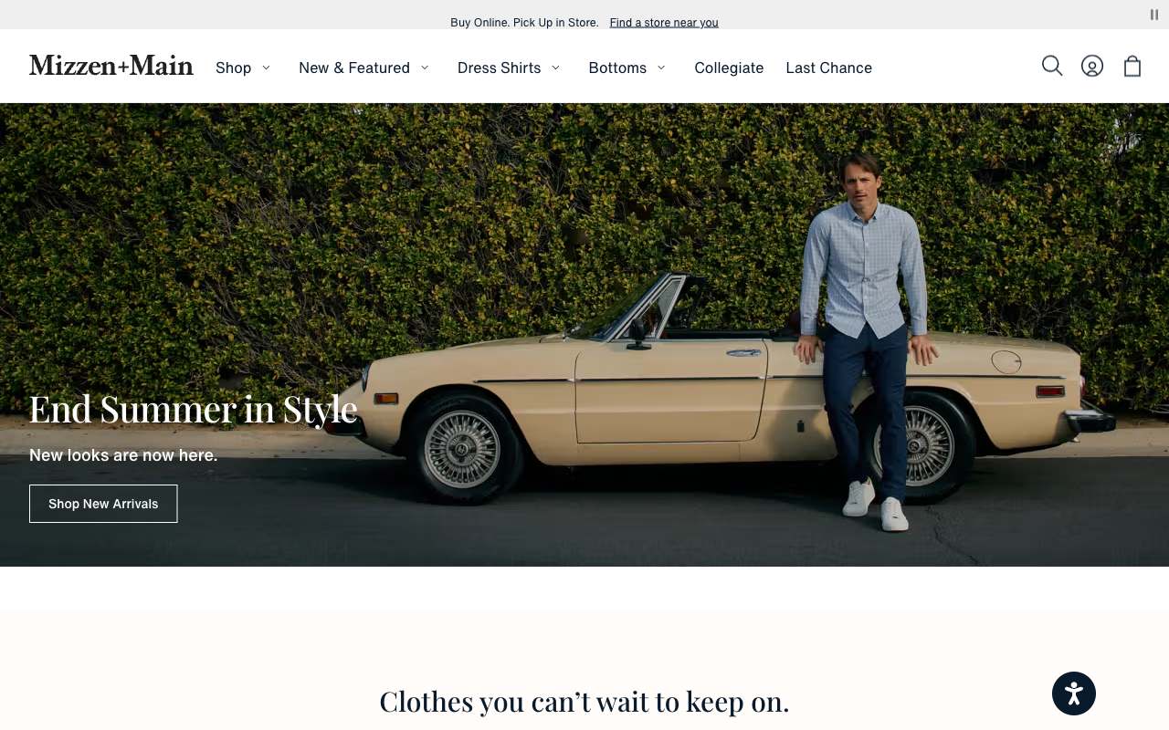 Mizzen+Main website preview