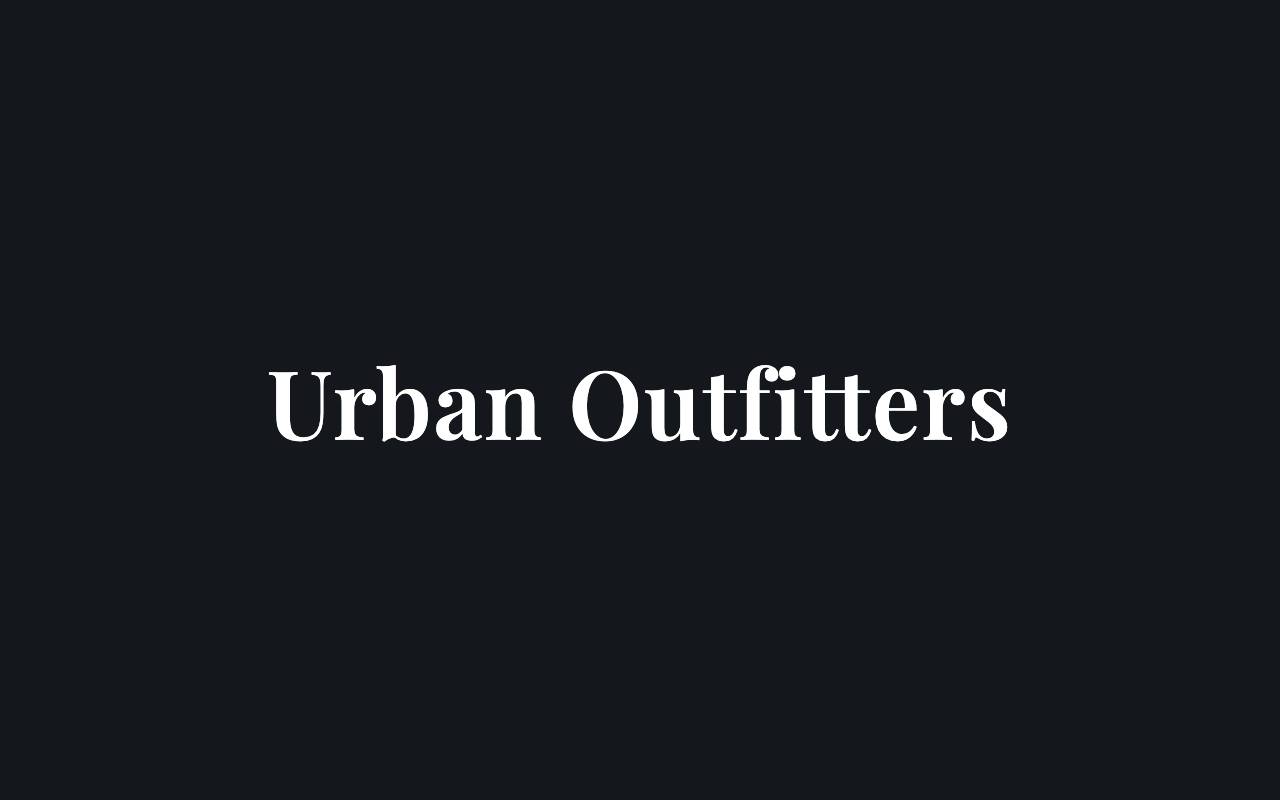 Urban Outfitters website preview