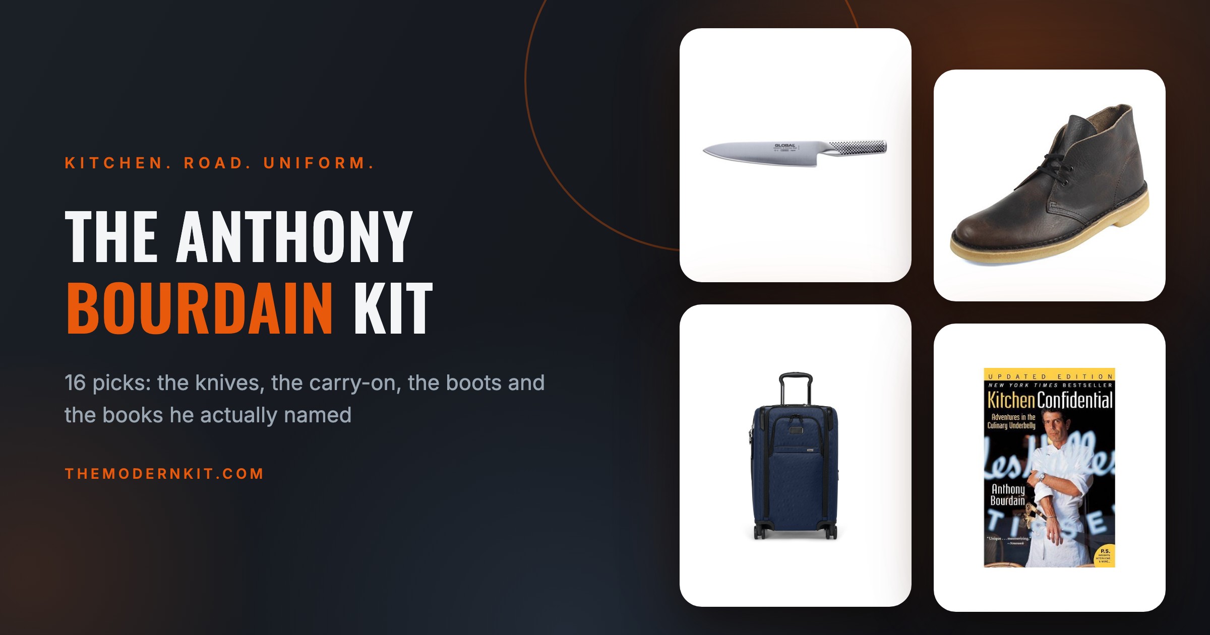 The Anthony Bourdain Kit: 16 Picks for Cooking, Travel, and Style (2026)