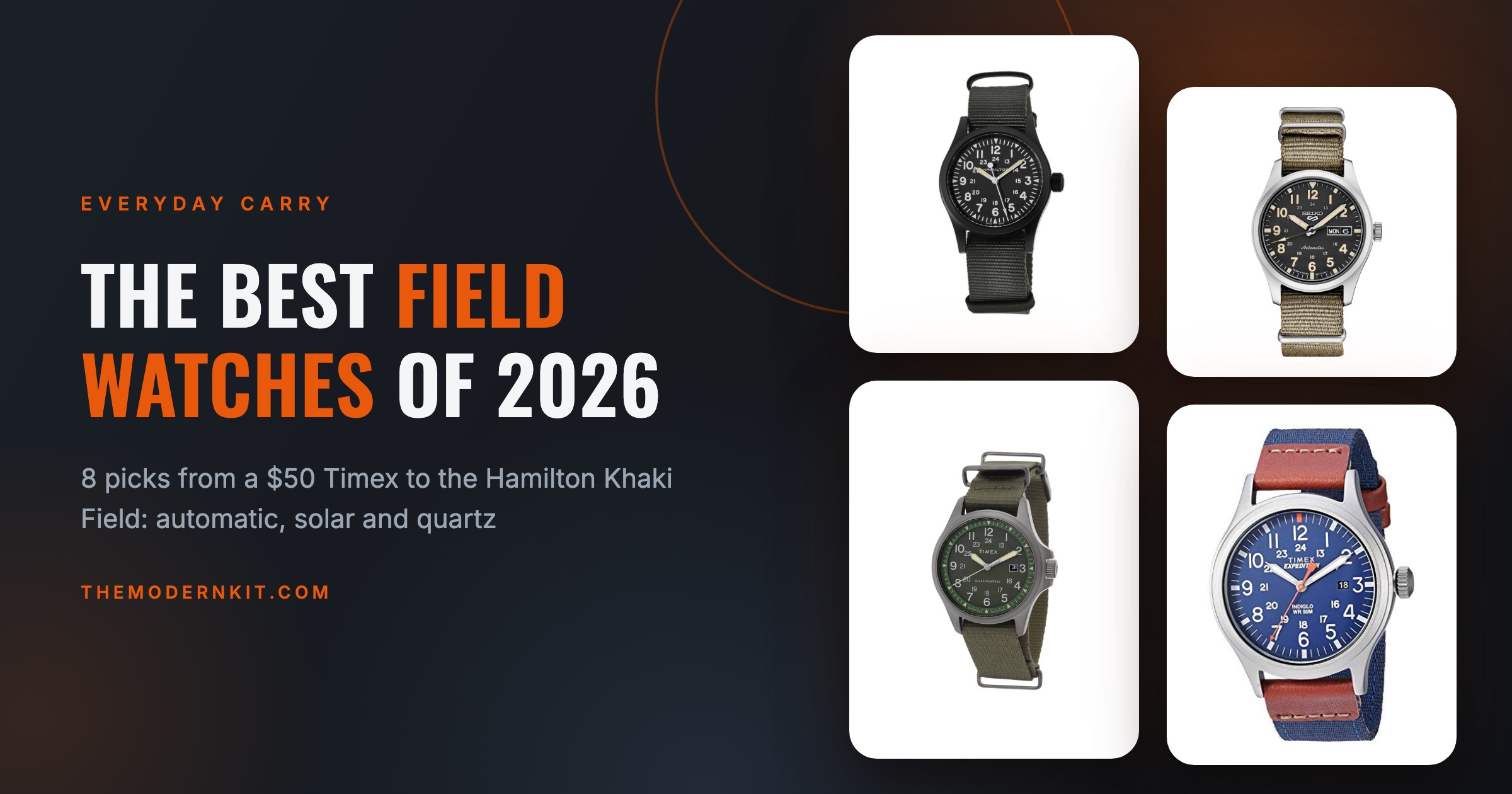 The Best Field Watches of 2026: Hamilton, Seiko, Timex, Citizen and Bulova