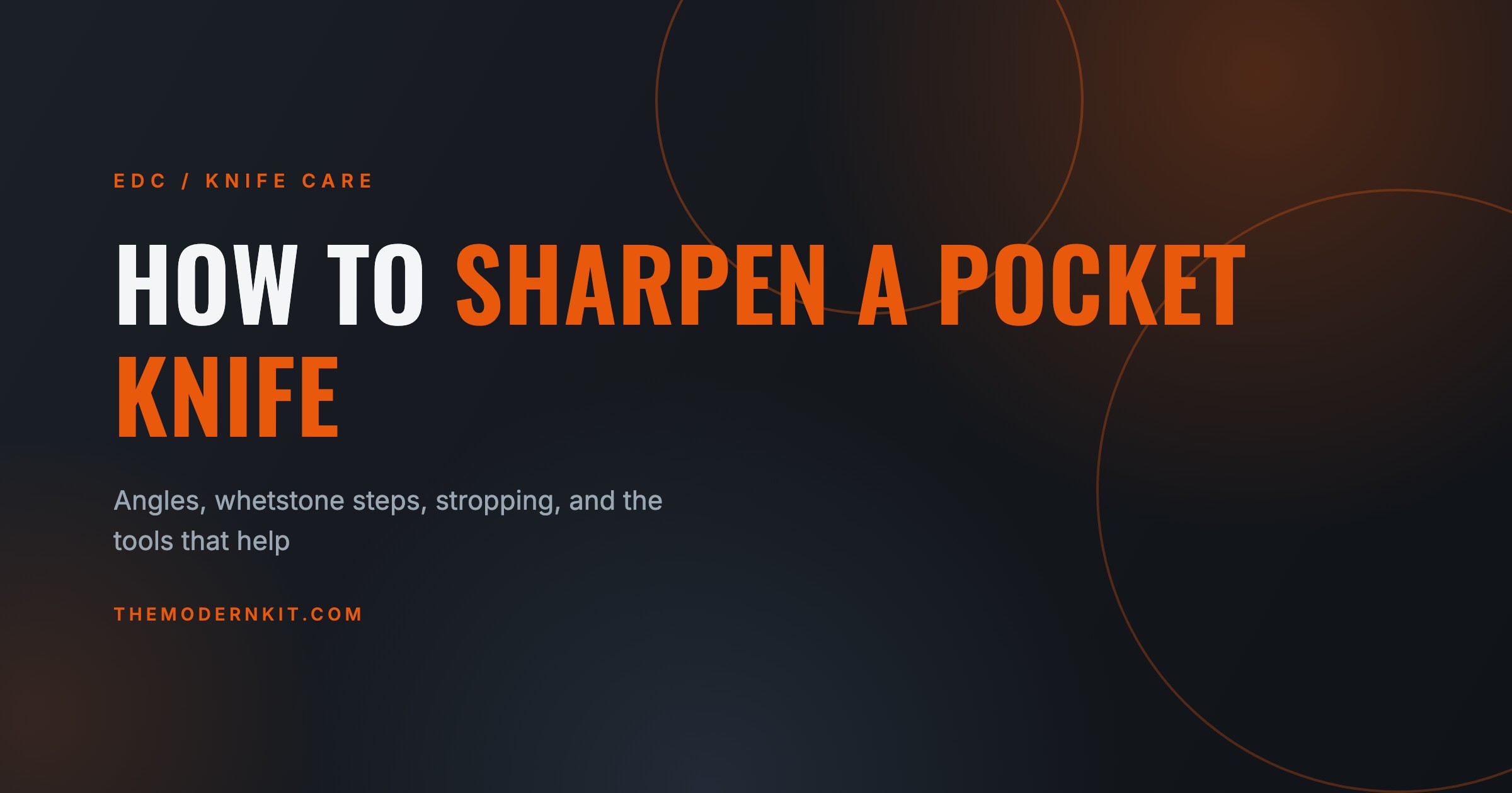 How to Sharpen a Pocket Knife: Whetstone Steps, Angles, and Guided Systems