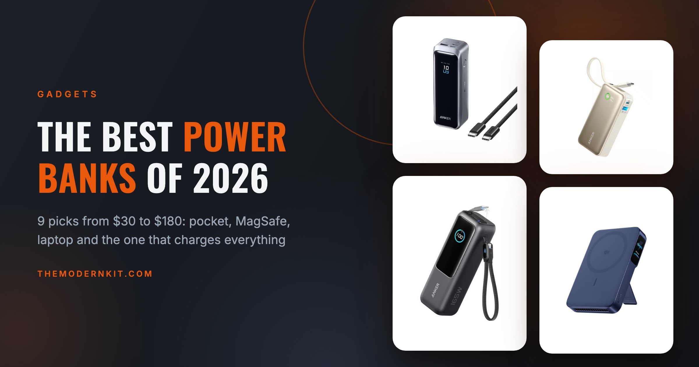 The Best Power Banks of 2026: From a $30 Pocket Charger to a 220W Laptop Bank