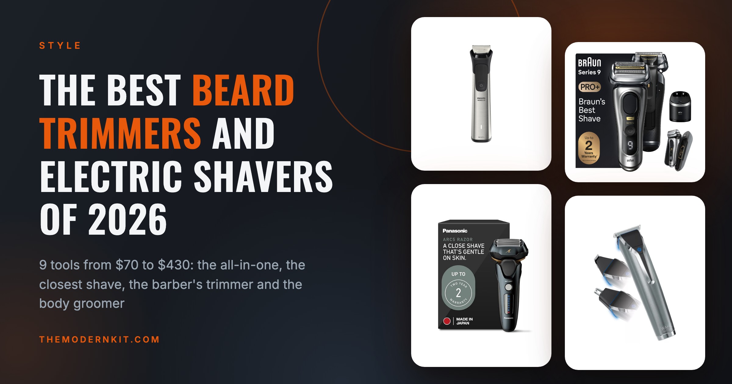 The Best Beard Trimmers and Electric Shavers of 2026: Philips, Braun, Panasonic, Wahl